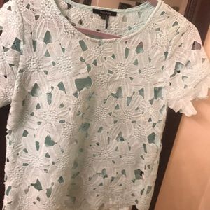 Mint Lace Top